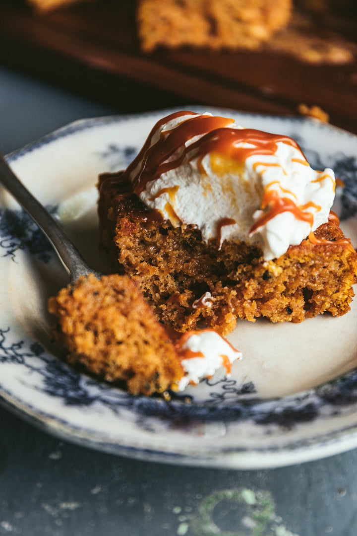 Autumn Leaves Sticky Caramel Cake