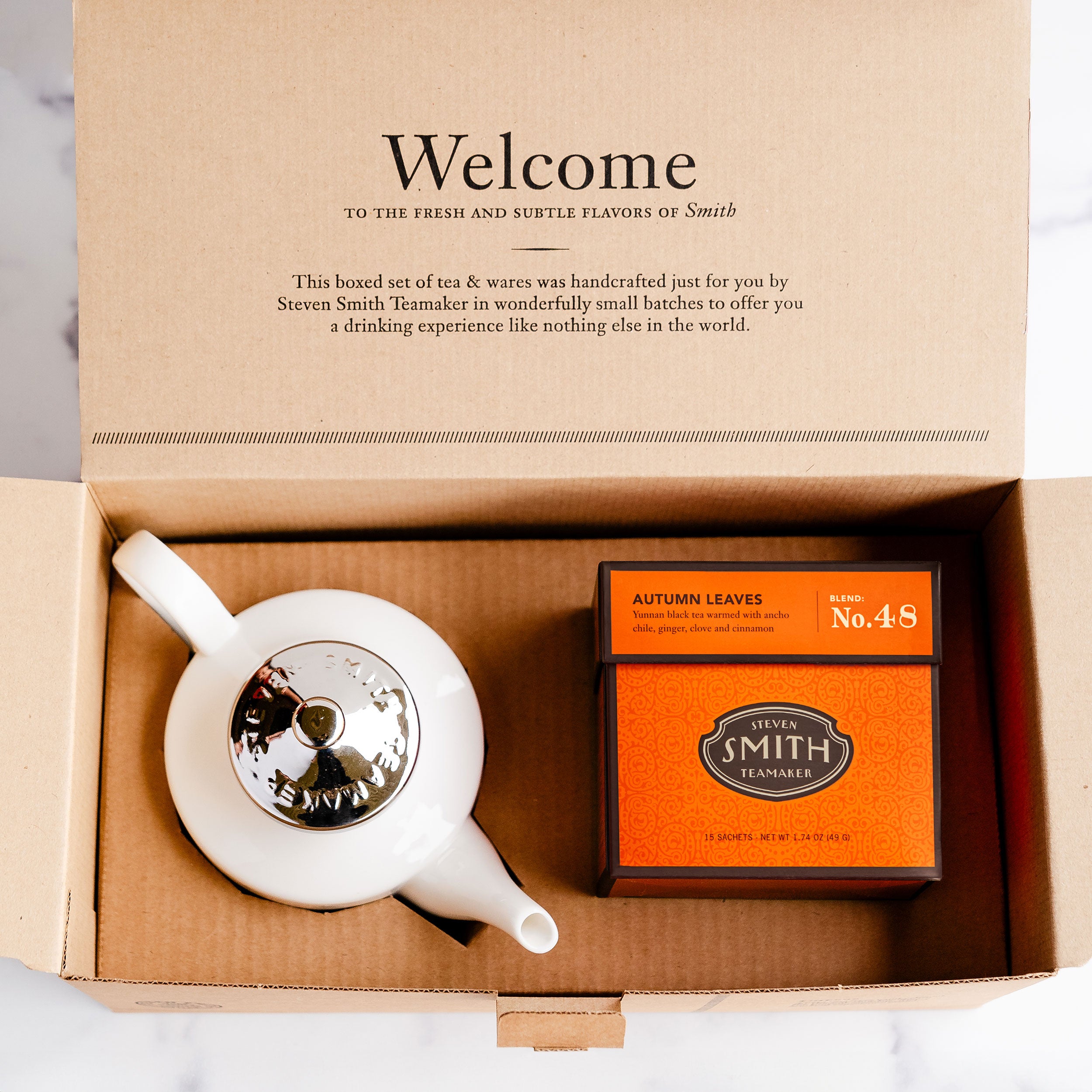 Autumn Leaves Teapot Gift Set