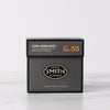 Black box of Lord Bergamot full-leaf black tea sachets with Smith shield in center of box.